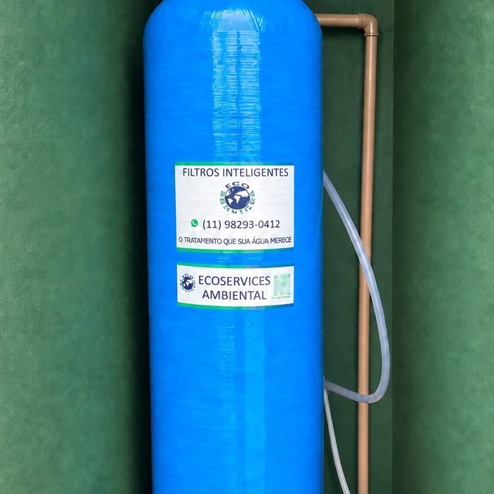 Filtro Ecoservices instalado em casa de bombas